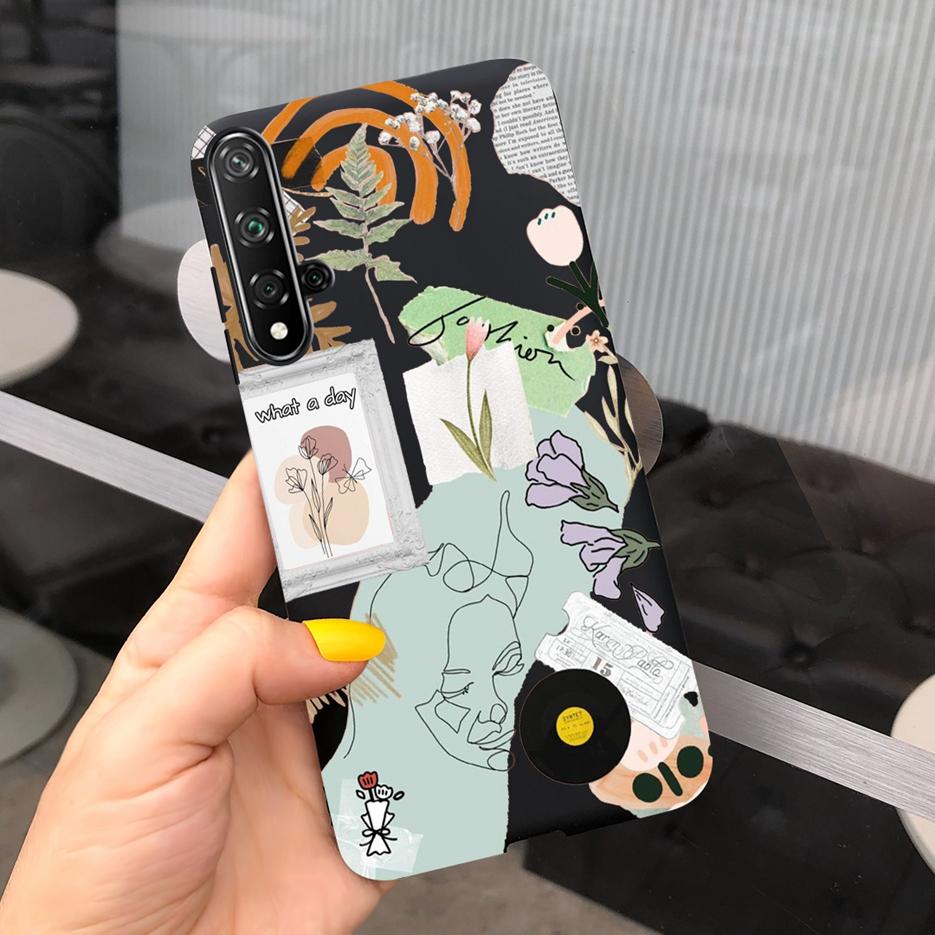 For Huawei Nova 5T Case Honor 20 Fashion Art Painted Cover Soft Slim Phone Case For Huawei Nova 5T 5 T Honor20 Back Cover Bumper
