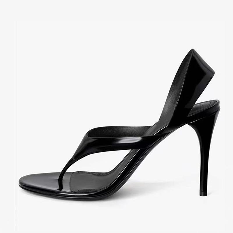 Móda Liyke Stručné Pohodlné Kožené Dámské Žabky Vysoké Podpatky Sexy Zlaté Sandály Slingback Módní Přehlídka Dámské Párty Společenské Boty Velká Velikost 35-46