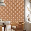 Rainbows and Butterflies Boho Wallpaper Orange, Beige and Cream 50x1000