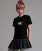 LIKE THE MOST Heart Planet Regular Short Sleeve T-Shirt_Black