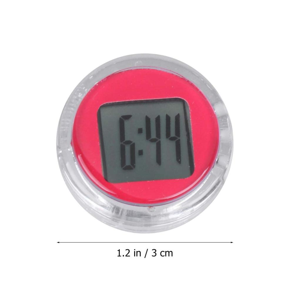 VORCOOL Car Watch Bike Watch Mini Watch Waterproof 12 Hours Electronic Motorcycle Watch Red 27.5*10mm