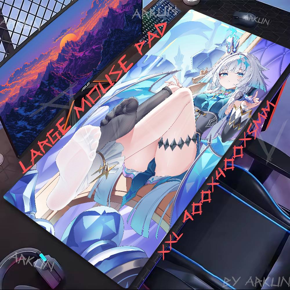 Hot Cerydra Honkai Star Rail Mouse Pad Gamer Computer Accessories Keyboard Table Mat Pad Company Gaming Laptop Desk Accessory Pc