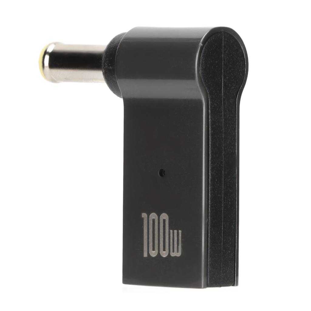 Type C hunninngang til DC 5.0x1.0mm PD Smart Chip 90 graders vinklet PD-adapter med aluminiumslegering