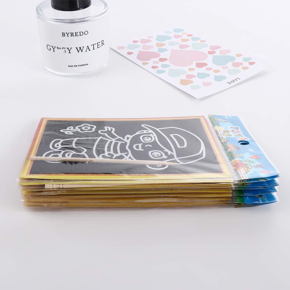 Child Painting Educational Toy Magic Scratch Drawing Board Colored Scratch Paper Magic Doodle Board