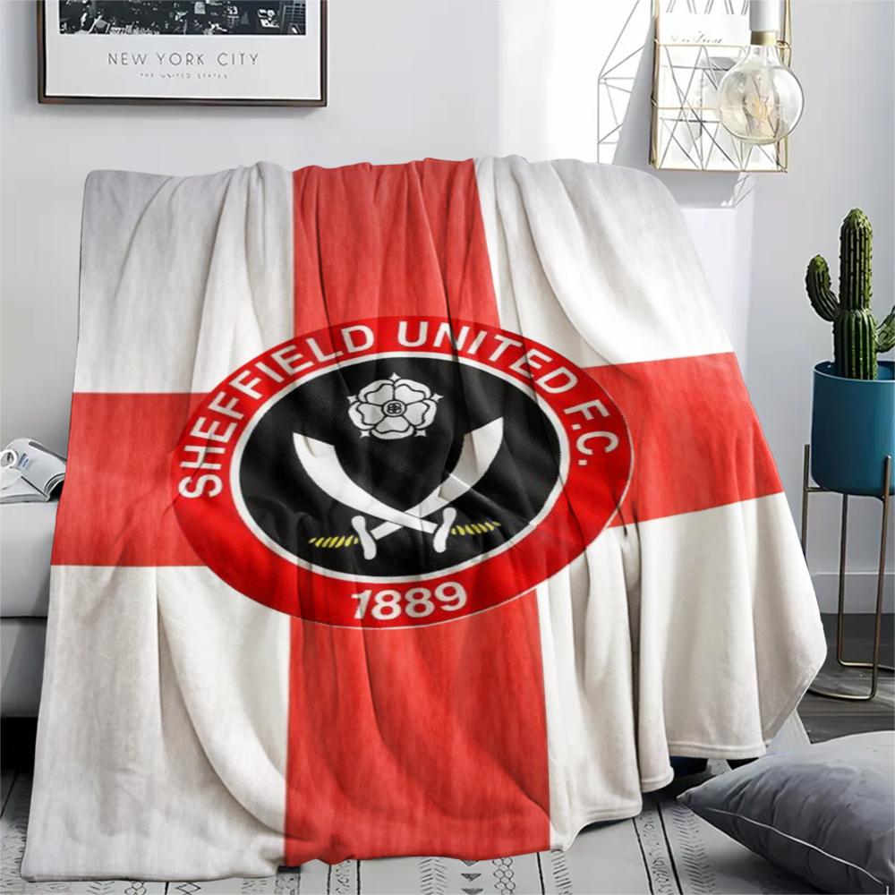 1 Pezzo Coperta in Flanella con Stampa Sheffield United FC, Alta Qualità Confortevole per Tutte le Stagioni, Arredamento per la Casa, Calore e Comfort, Perfetta per Regali di Natale