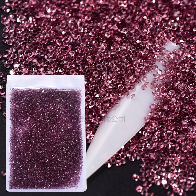 Nail Art Micro Zircon, Glass Crystal Sand Bare Diamond Pointed Bottom Rhinestone Diy Nail Art Accessories