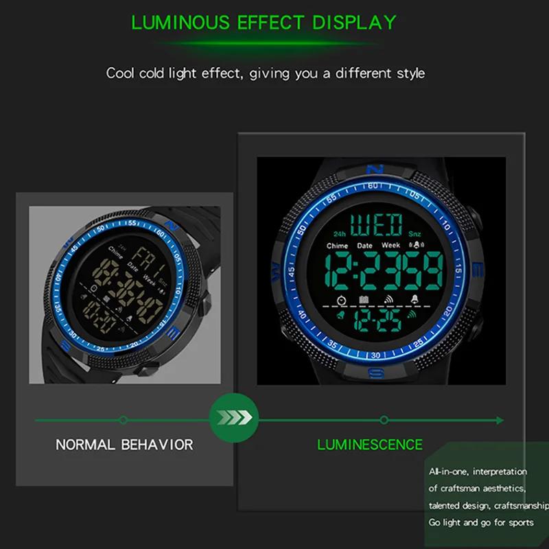 SANDA Men Watches Outdoor Military Sports LED Digital Wristwatch Waterproof Alarm Clock Chronograph Multifunction Electron Watch