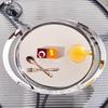 Luxury Stainless Steel Tray Circular Arc Fruit Plate Dessert Storage Trays Modern Home Decorative Trays Kitchen Organization