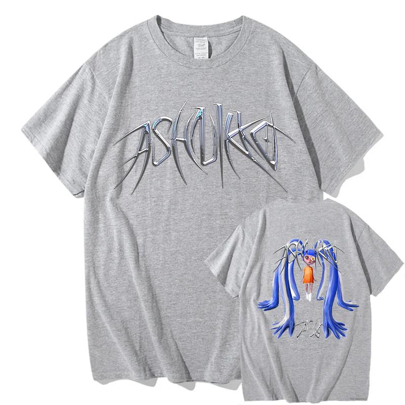 

Ashnikko itty bitty TShirt Hello Unisex Summer Tour Merch Tees Fashion Crewneck harajuku Short Sleeve Aesthetic Tops Streetwear S