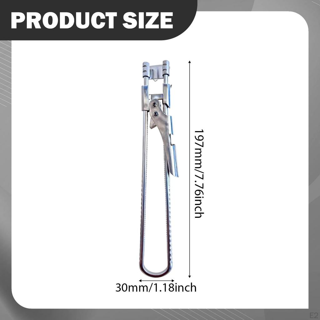 Jar Lid Grip, Stainless Steel Can Opener, Labor Saving, Sturdy Easy Opener for Kitchen