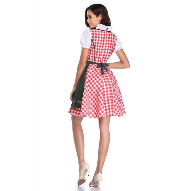 Stilvolles Bayerisches Trachtenkleid in Übergröße für Oktoberfest- und Halloween-Veranstaltungen