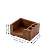 Nordic Style Sticky Note Holder Rectangular Sticky Note Stand Modern Wooden Desk Organizer  Office