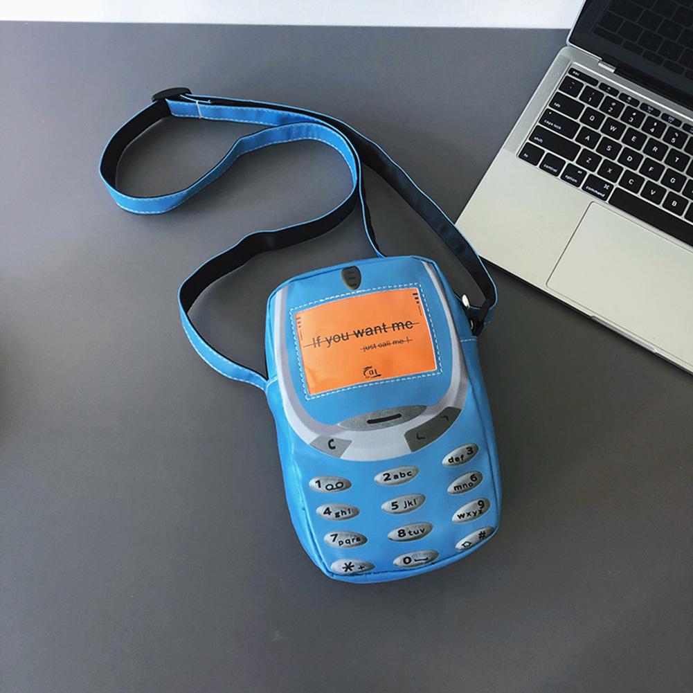 Милая наплечная сумка через плечо для женщин в форме телефона модная сумка-клатч из ПУ чехол для телефона дизайнерская модная сумка-кошелек на плечо Y2k для девочек синий 1580₽