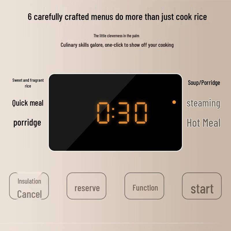 Midea 2L Mini Rice Cooker with Timer
