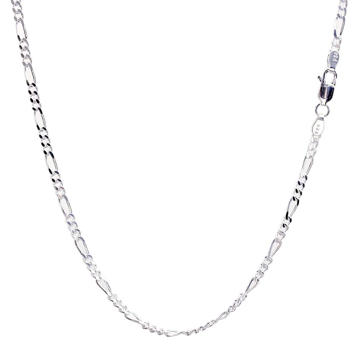 

Silver 925 SILVER 925 Figaro cut chain Width Length 45cm [Sears] 2-sided 2.8mm sfg80-45
