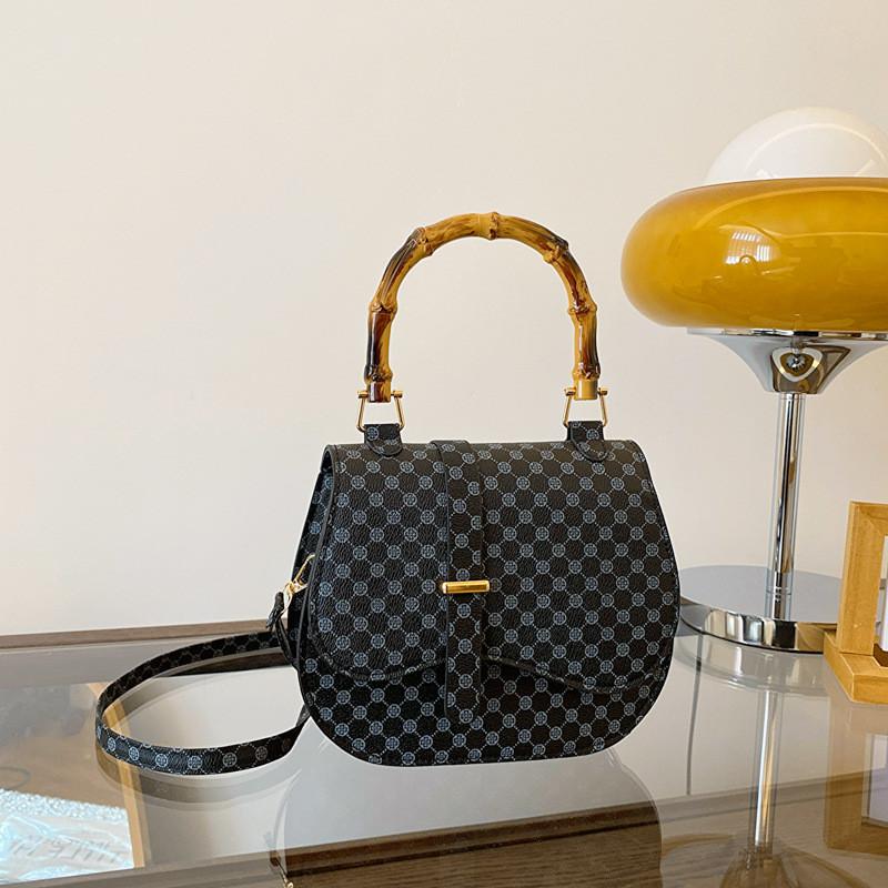 Trendy Pu Saddle Bag For Women Street Fashion Spring Summer Shoulder Bag