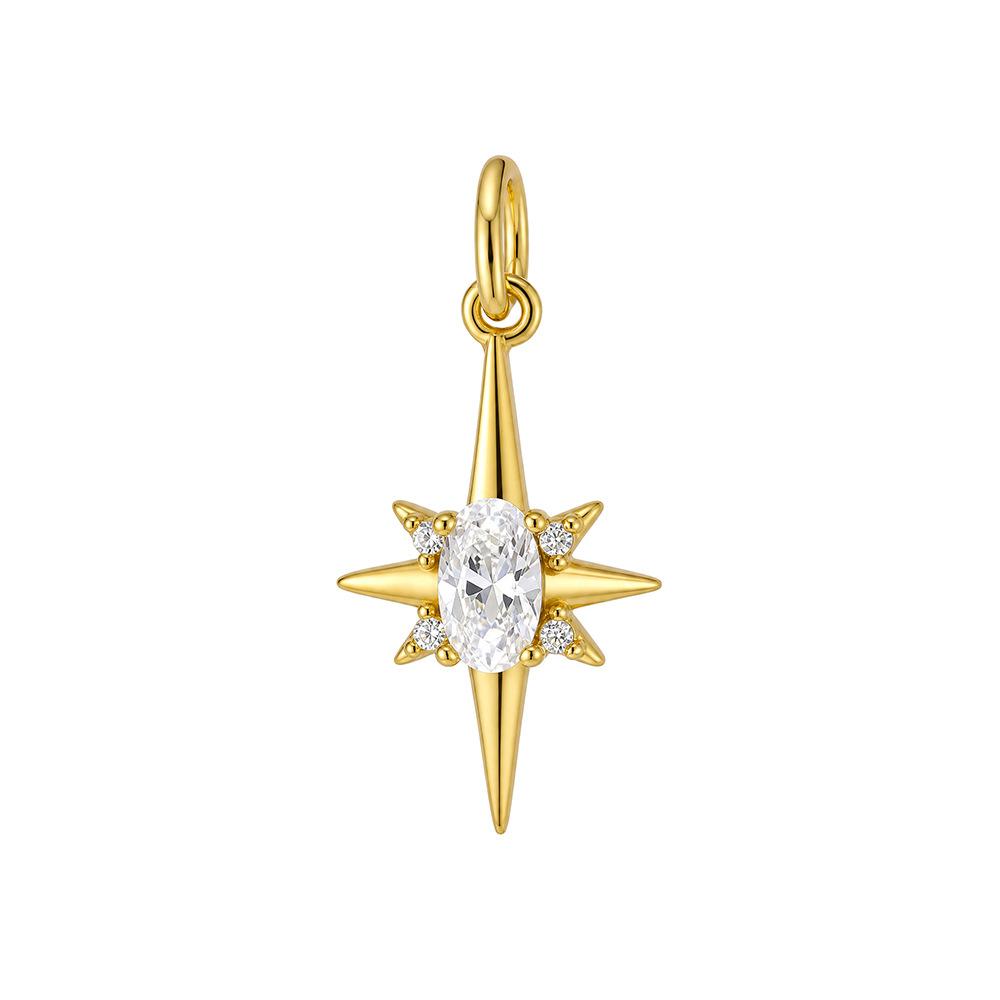 Damila Jewelry Stylish Unique Elegant 925 Sterling Silver 18K Gold Plated More Statement Charm Pendant Layered Necklaces
