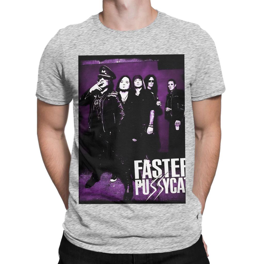 Faster Pussycat Funny 100 Cotton Tshirt Faster Pussycat Tops Tees For Unisex
