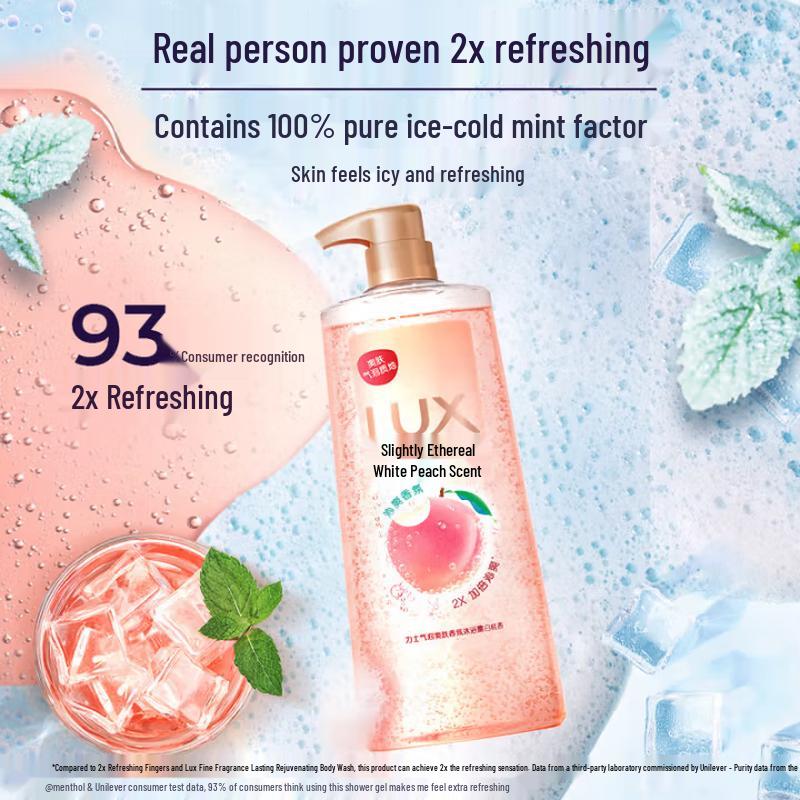 Lux Bubbly Refreshing White Peach Scent Body Wash
