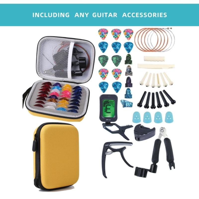 Guitar Pick Holder Bag Large Capacity Guitar Plectrums Cases Waterproof Guitar Pick Collector Organizer Easy to Use