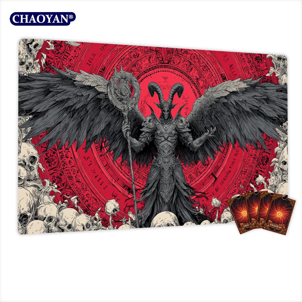 Demon Messenger And Rune Array Magic Card Battle Mat Mtg Playmat Antislip Base Gathering Gaming Mats Board Game Mat For Tcg