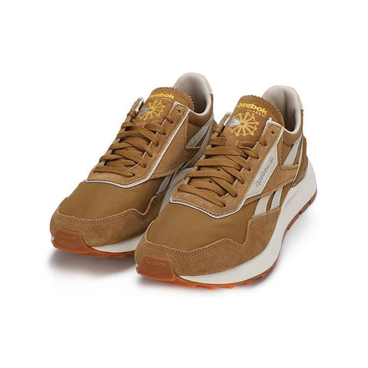 Reebok Classic Leather Comfortable Versatile Shock Absorbing Durable Low Top Lifestyle Casual Shoes Unisex sneaker Brown G55277