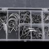 70Pcs/box Mixed Size Fishing Rod Guides Stainless Steel Tips Repair Kits