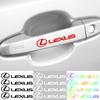 4pcs Car Door Handle Window Wiper Stickers Emblem Auto Accessories For CT200h F Sport ES LS IS GS LC RC GC RX UX NX LX GX