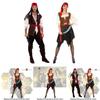 High-quality Caribbean Pirate Costume For Men And Women Captain Jack Sparrow Cosplay