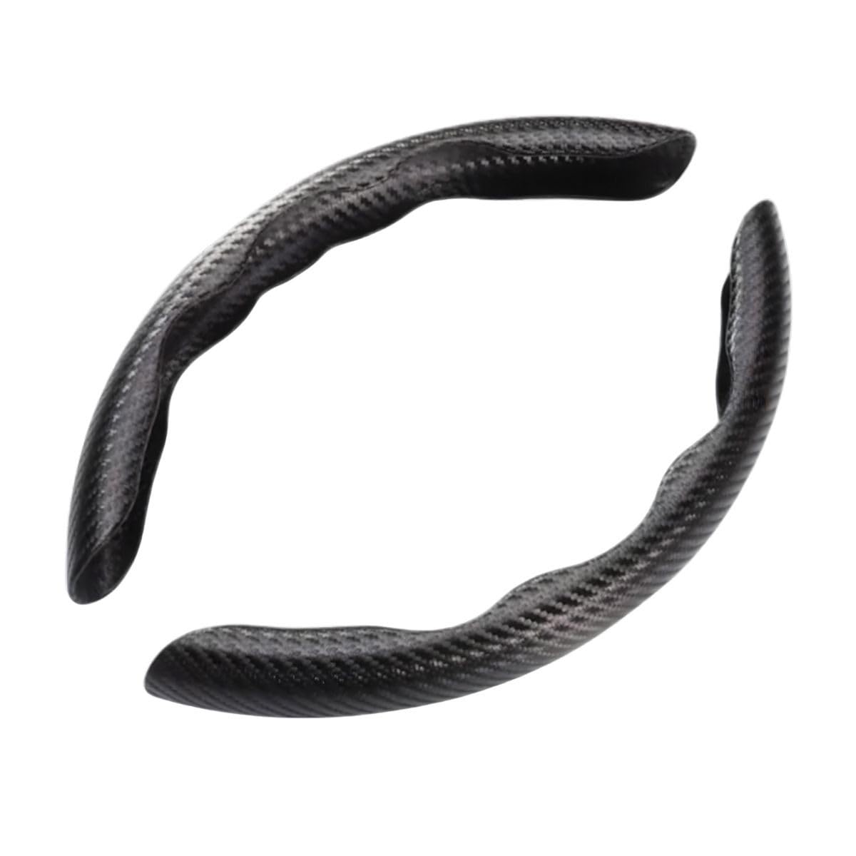 

Чехол на руль ViviCora Steering Wheel Carbon, устойчивый к загрязнениям, для автомобиля, стильный, нескользящий, установка, O-образный, D-образный, (черный) чёрный