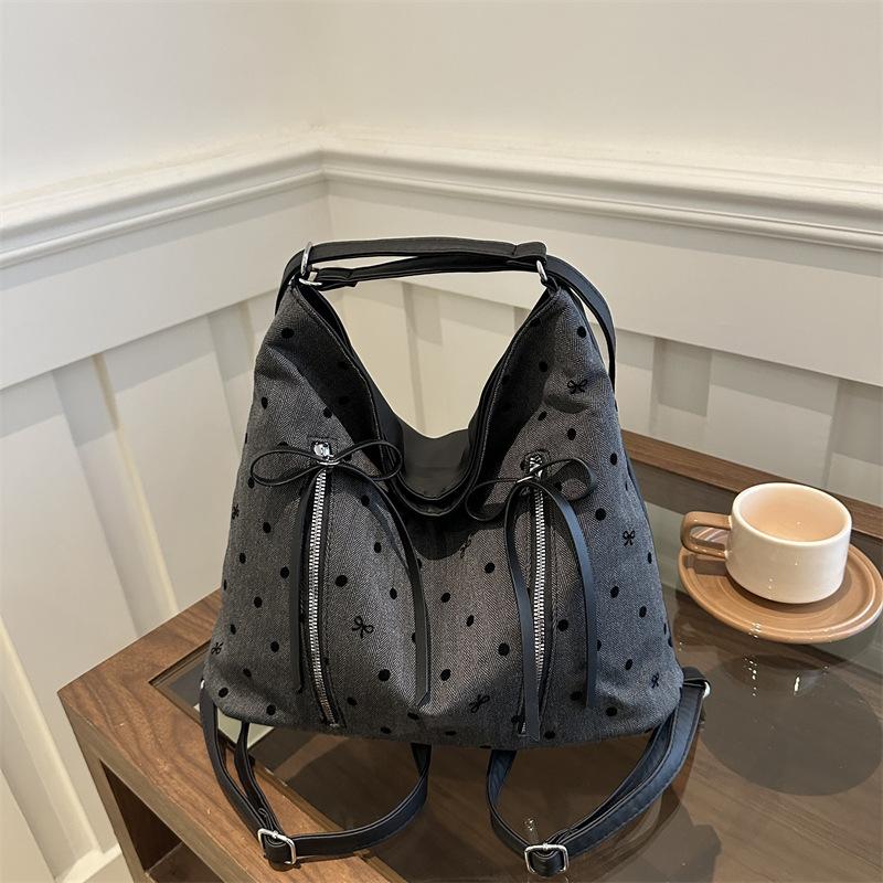 Casual Shoulder Bag Texture Personalized Double Back Class Large-capacity Bag Women's 2025 New Simple Commuter Tote Bag