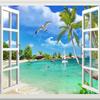 Southeast Asia Seascape Natural Scenery 3D Mural Wall Painting Room Home TV Sofa Background Wall Wallpaper Art Home Decoration