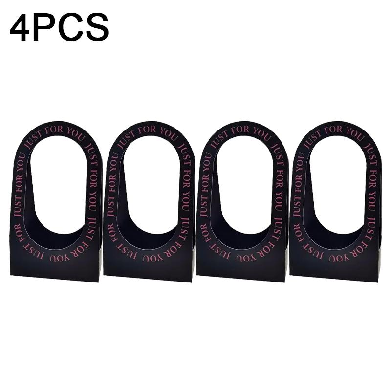 1/4/8/16PCS Foldable Carton Flower Basket Handheld Bouquet Gift Bag Valentine's Day Flower Packaging Wedding Party Decoration