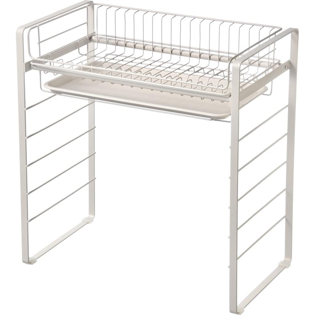 Wahei Freiz Over-the-Sink Dish Drainer, High-Leg Type with Drain Tray, Room Lab RG-0499