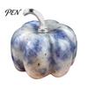 Transparent Crystal Pumpkin Charms Natural Carved Charm, Mini Gemstone Pendant Handmade Diy Craft Accessories for Jewelry DIY Making, Halloween Micro