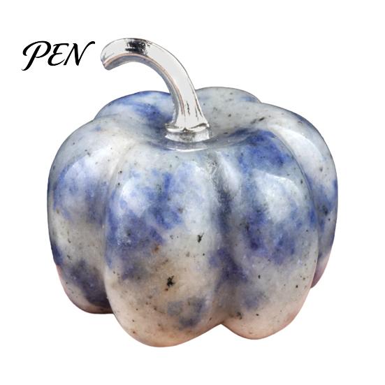 Transparent Crystal Pumpkin Charms Natural Carved Charm, Mini Gemstone Pendant Handmade Diy Craft Accessories for Jewelry DIY Making, Halloween Micro