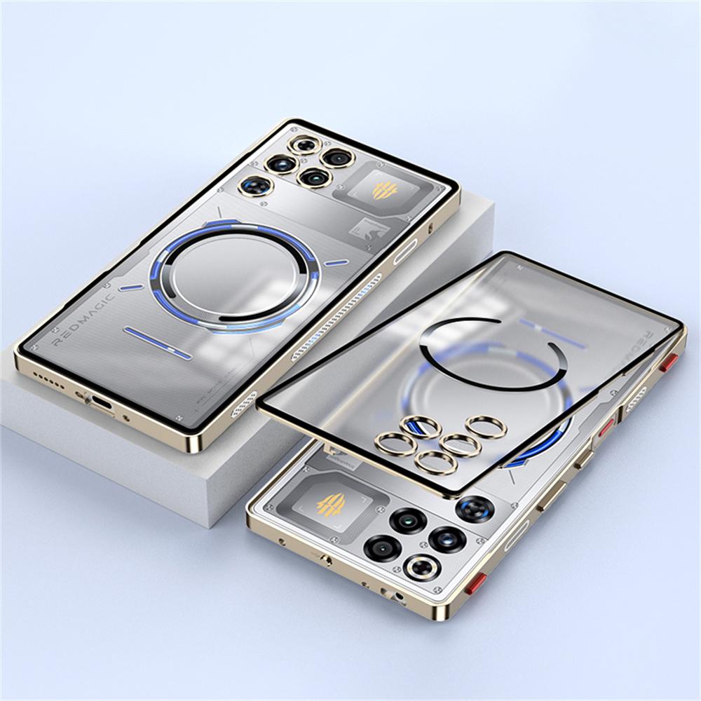 

Для ZTE nubia RedMagic 11 Pro 5G/11 Pro+ 5G Магнітний чохол Алюмінієвий сплав ПК Матовий чохол для телефону Спливаючий замок-защіпка