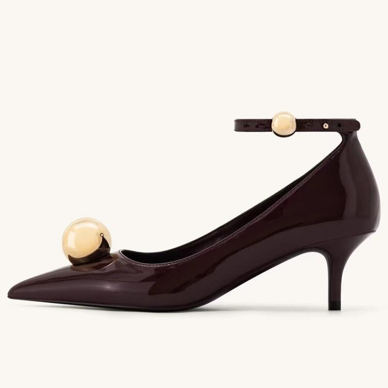 Fashion Brand 5.5cm Slim Heel Pointed Fashion Show Style High Heel Shoes Spring Autumn Women Sexy Party Commuting Naked Shoes Size 34-43