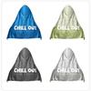 Multicolor Hooded Sunscreen Shawl Hooded Cooling Towel Cooling Shawl  Fishing Beach Camping Sports
