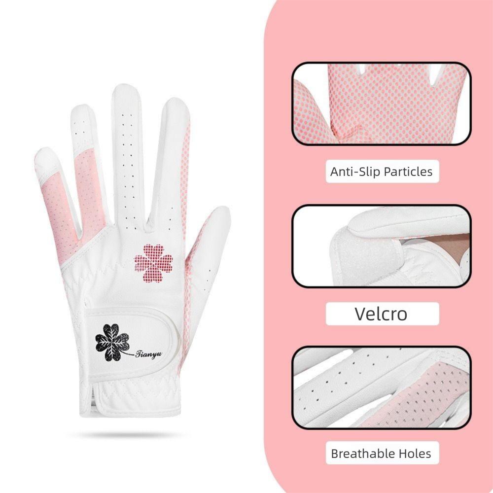 Wear Resistant Women's Golf Gloves Comfort Golf Mittens Sport Gloves  Palm Protection