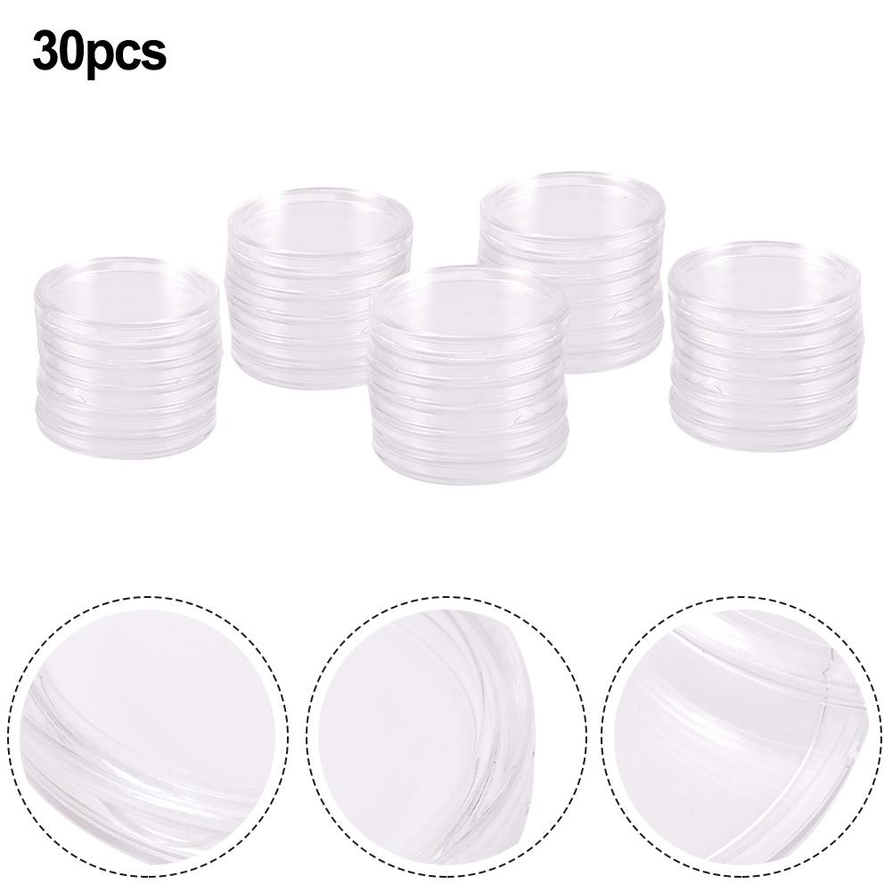 Practical Coin Box Storage Box Scratch Resistant Transparent 40.6mm Airtight Beautiful Capsule Clear Easy Open