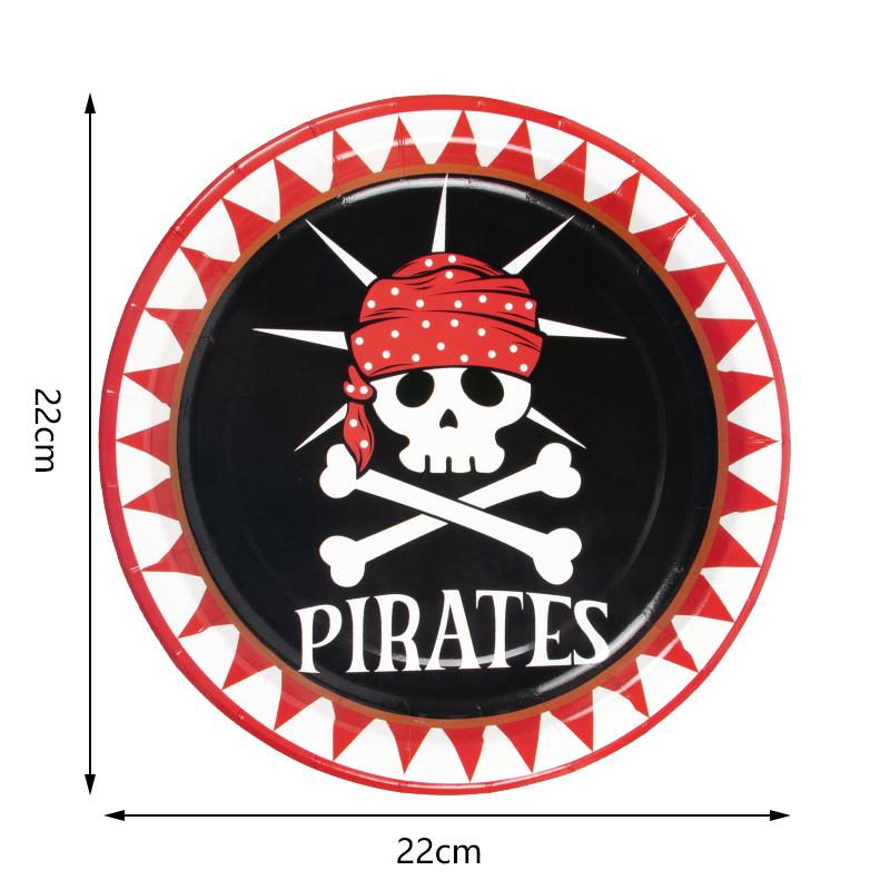 Pirates Captain Theme Party Decoartion Disposable Tableware Compass Gold Coin Pirate Eye Patch Telescope Halloween Kids Gift Toy