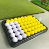 Large Golf Ball Holder Golf Driving Range Practice Balls Box Set Training Accessories with Storage Container for Golfers