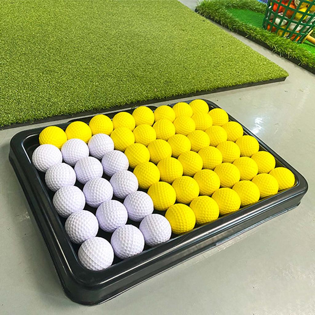 Large Golf Ball Holder Golf Driving Range Practice Balls Box Set Training Accessories with Storage Container for Golfers