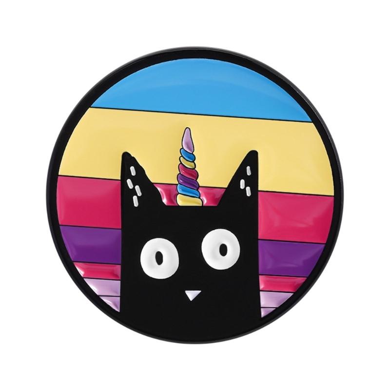 

Imaginative Cats Enamel Brooch Lightweight Accessory For Casual Outfits Holiday Parties Gifts