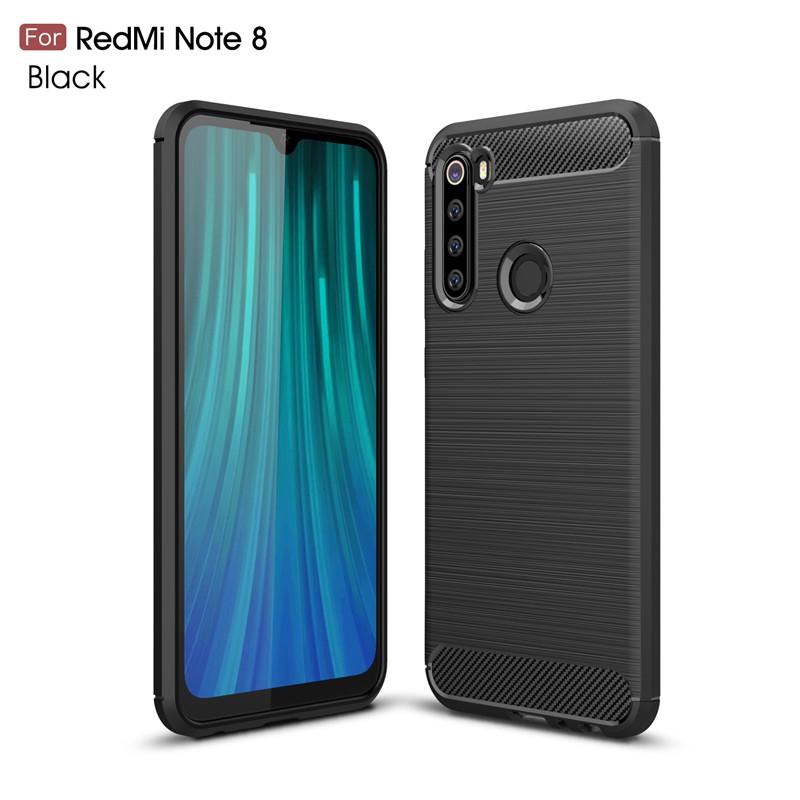 

Чехол для Xiaomi Redmi Note 8 2021, чехол для Redmi Note 8 2021, противоударный мягкий чехол из ТПУ на задней панели для Redmi Note 8 T Pro Fundas For Redmi Note 8T чёрный