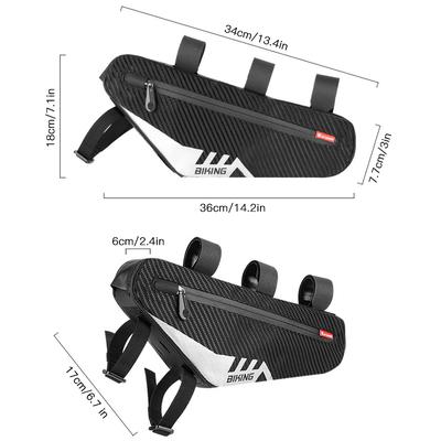 Waterproof Bicycle Bag Cycle Tube Front Frame Bag Repair Tools Large Capacity MTB Road Bike Bag