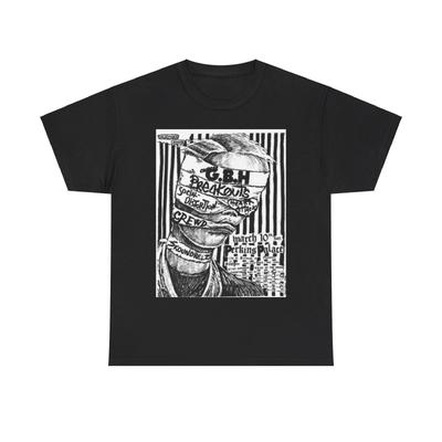 Vintage Punk Rock Show Flyer - GBH Unisex Heavy Cotton Tee