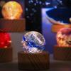 Chroma Crystal Ball Solid Wood Milky Way Lamp Interior Decoration Led Night Lamp  Gift