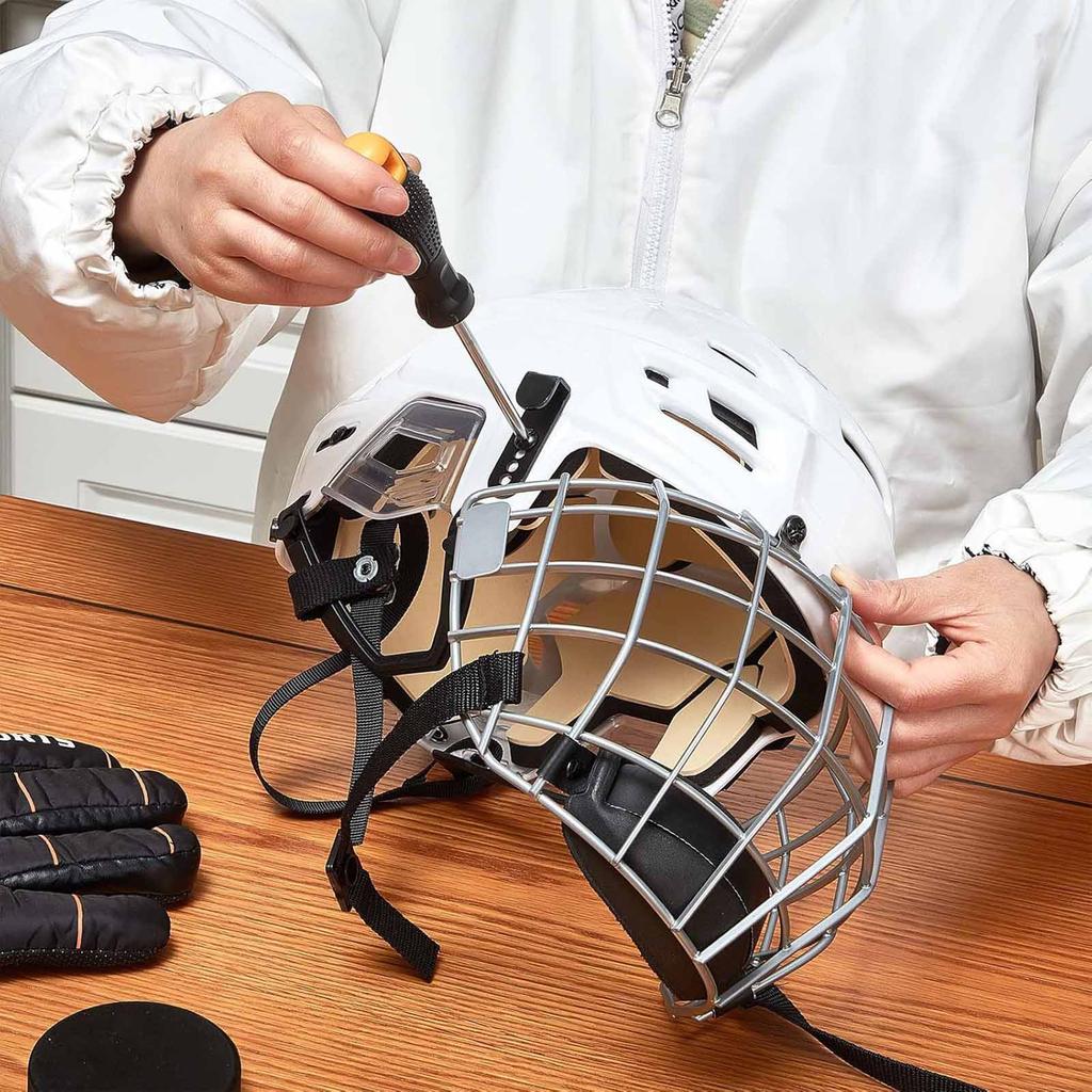 31-Piece Helmet Kit, Replacement Screws & Parts for Rugby, Baseball, & Softball Helmets, Boxed Tool Set